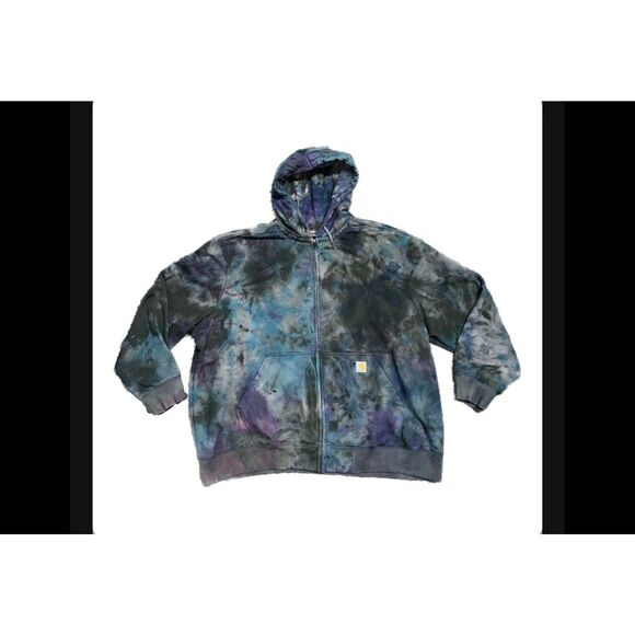 Carhartt Rain Defender Tie-Dye Hoodie - Picture 1 of 4